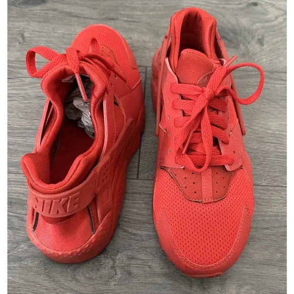Nike | Shoes | Size 7 Y Nike Huarache Run Low Triple Red  display picture 1